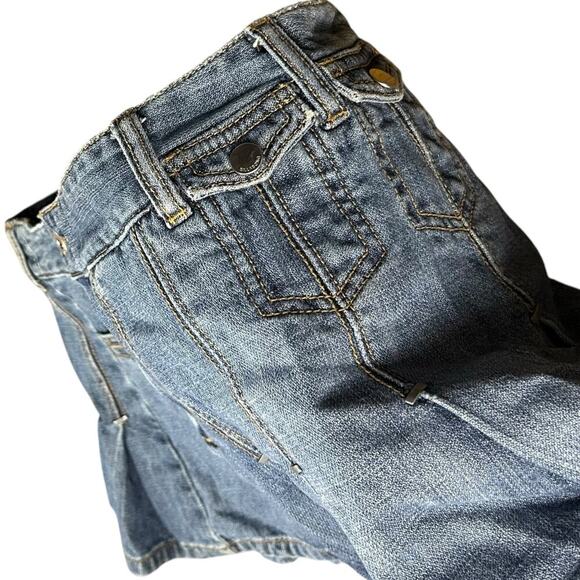 Billabong Y2K Ultra Rare Pleated Mini Denim Skirt - Picture 5 of 9